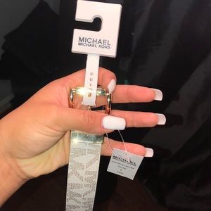 White Michael Kors reversible belt